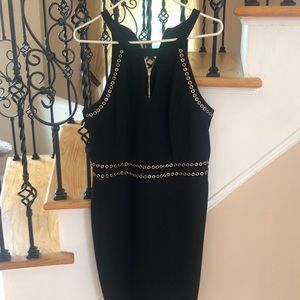 Guess sz 12 Black n gold dress